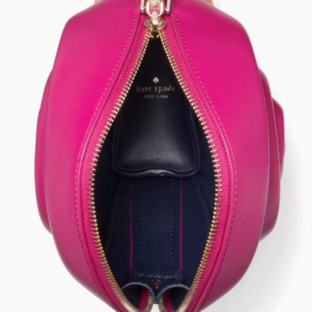 Kate Spade Scarlett Snail Wicker Crossbody Pink - Picture 3 of 6